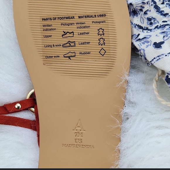 New🌟Anthropologie Pilcro Harness Tie Up Sandals Gladiator Leather-Red - Picture 8 of 10